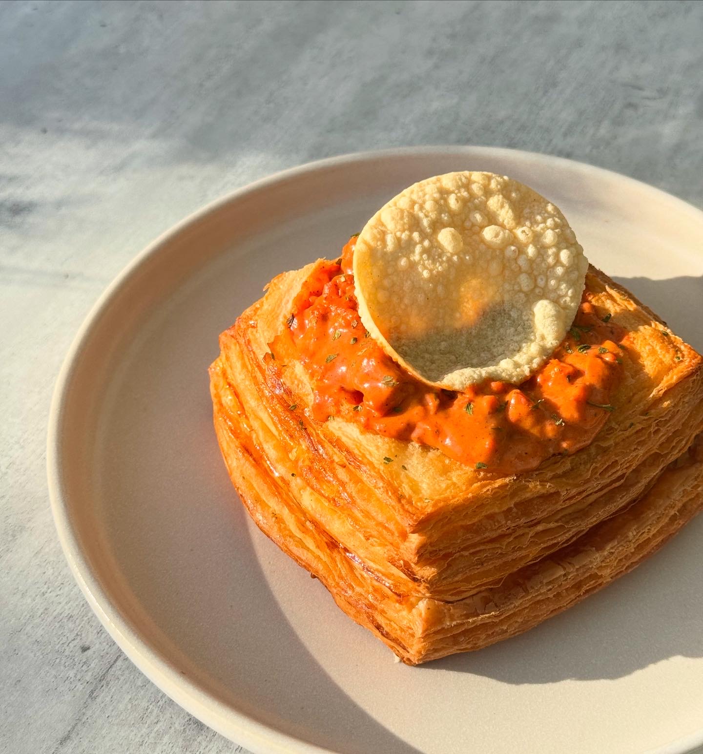 Butter chicken danish