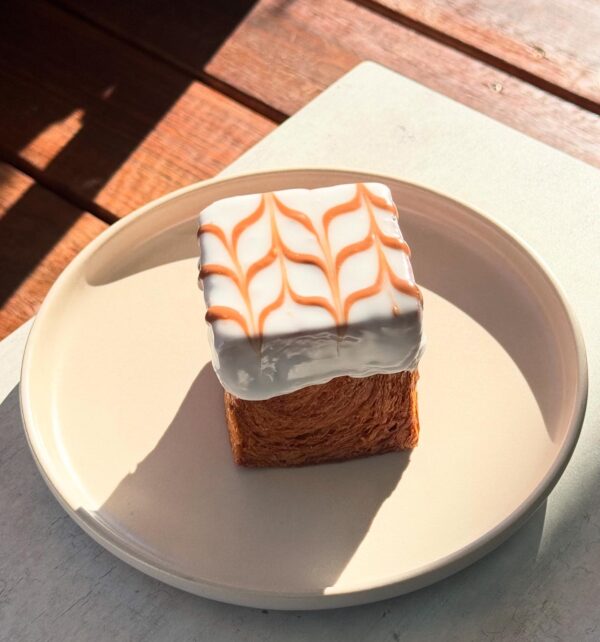 Vanilla slice cube croissant